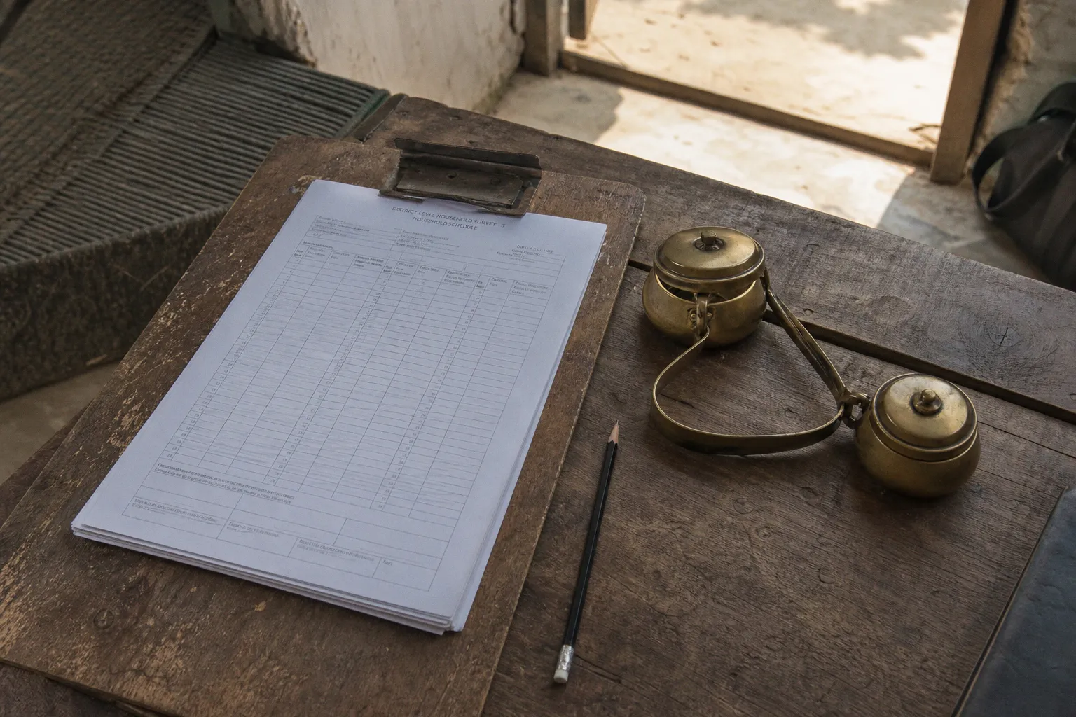 District Level Household Survey data variables: seven pre-analysis checks