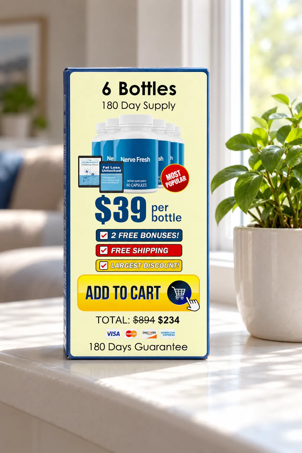Nerve Fresh — the package in everyday use